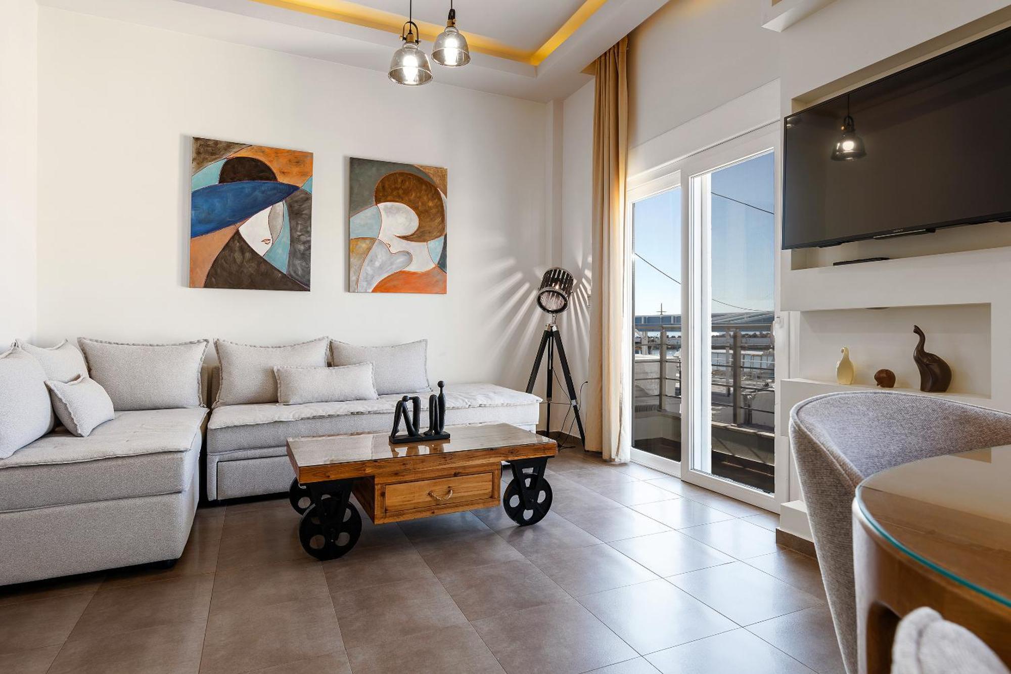 Ioanna Bayview Luxury Apartment เอียราเปตรา ภายนอก รูปภาพ